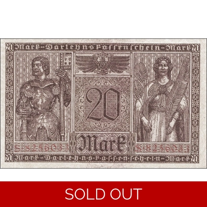 Germany-20 mark-1918-P57-B122